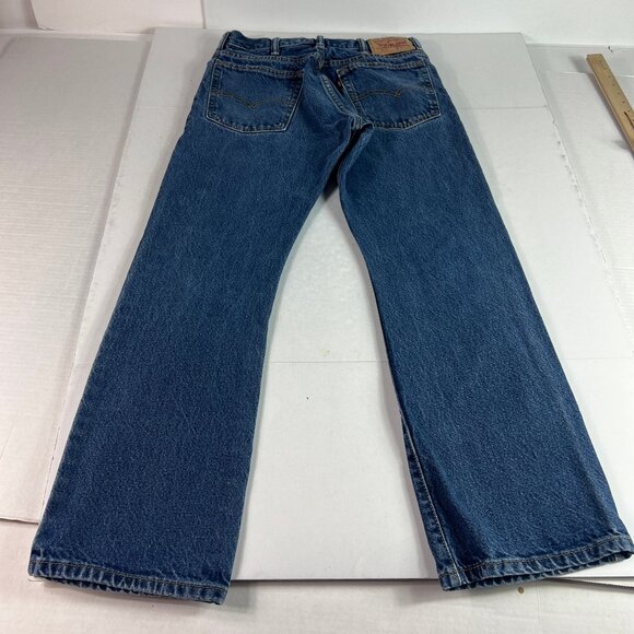 Levi's Jeans Men's 29 x 29* 517 Boot Cut Blue Faded Cotton Denim Tag 32 x 30 - Picture 9 of 16